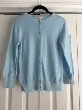 J. Crew Light Blue Button-Front Women's Cardigan